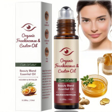Organic Castor Oil Roll On for Face,Rollerball Castor Oil for Eyes,Castors Oil with Roller,Dark Circles & Puffy Eyes,Deep Moisturising Skin Care