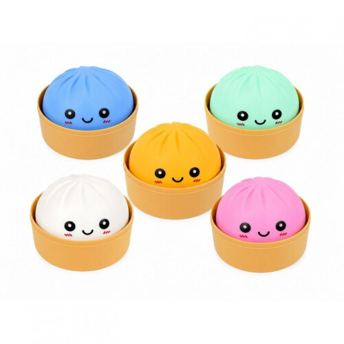 (Pink) Giant Dumpling Squishy Toy Stress Relief Cute Squeeze Toy Decompression Gift Large-1 Pack 2