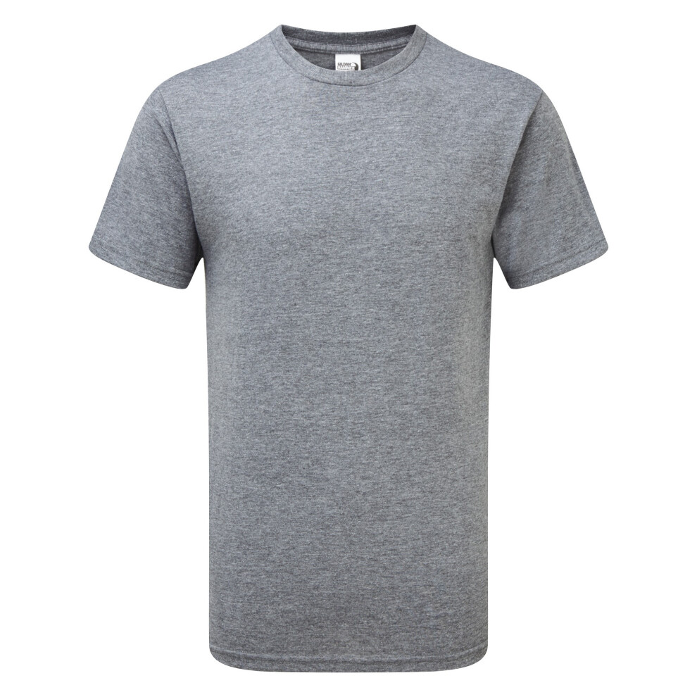 Gildan (M, Graphite Heather) Mens Hammer Heavyweight T-Shirt Multicoloured