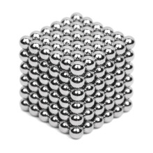 216 Pcs Magnetic Balls, 5mm Silver Magnetic Balls Set, Fidget Toys for Adults, Stress Relief, DIY Building Geometric Shapes, Magnetic Construction Toy