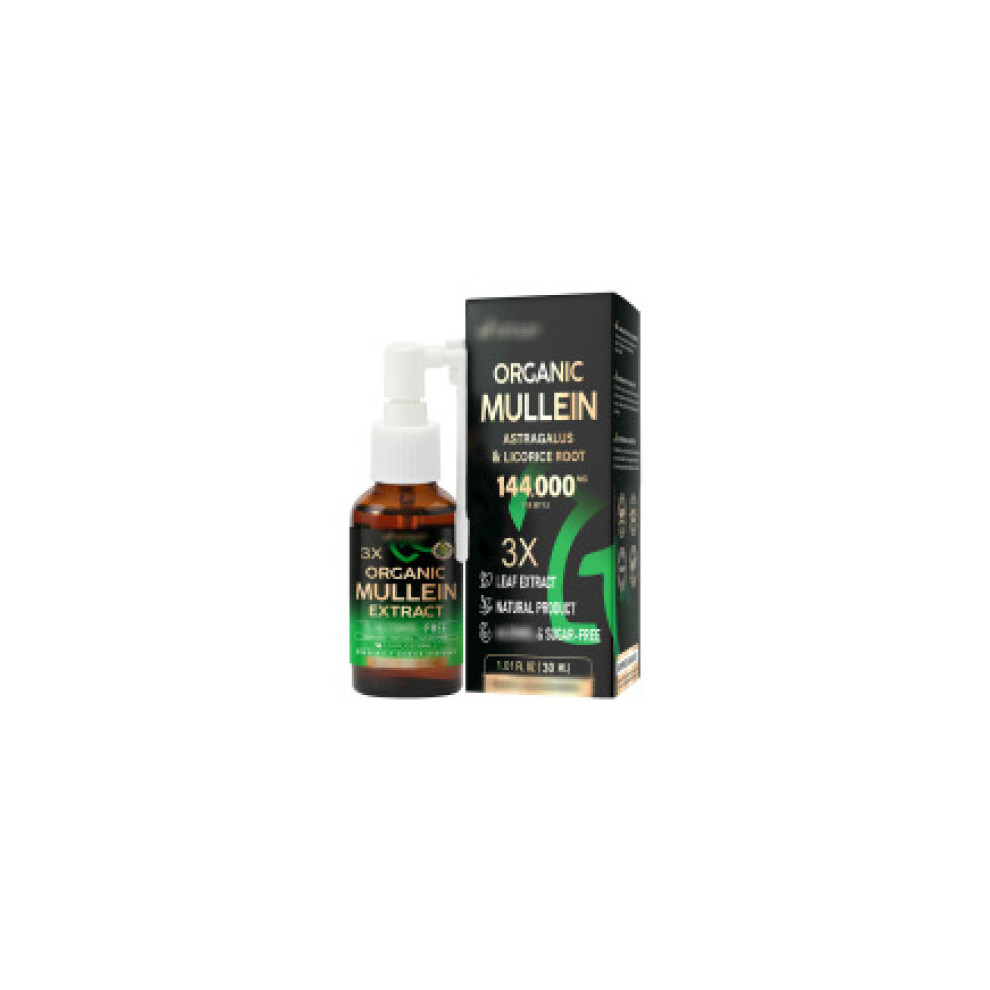 3X Concentrated Mullein Lung Cleanse Spray, Herbal Lung Cleansing Spray, Mullein Spray for Lungs, Natural Mullein Leaf Extract for Lungs