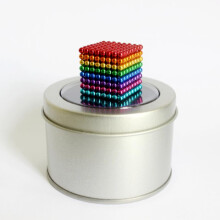 Magnetic Balls 512 Pcs 5mm Multicolor Magnetic Balls Educational Stress Relief Toys with Metal Storage Box