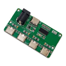 USB2.0 HUB Module 1-to-4 Hub Module 480Mbps Type-C Input Type-C Output with LED Indicator for Keyboard Mouse