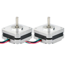 2Pcs 17Hs08-1004S 4-Lead Nema 17 Stepper Motor 20mm 1A 13Ncm(18.4Oz.In) 42 Motor Nema17 Stepper for Diy 3D Printer Cnc