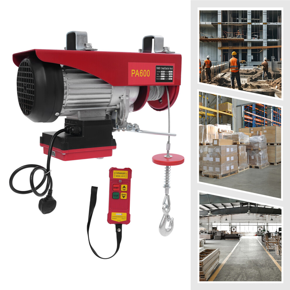 1200W Electric Hoist With Wireless Control & Two Slings 743169274126