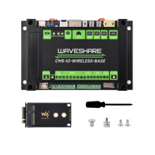 Waveshare CM5-IO-WIRELESS-BASE do Modułu Rozszerzeń Przemysłowych do Raspberry Pi CM5, 4G/5G/LoRa Gigabit Ethernet, Wyjście 4K, Podwójny MIPI
