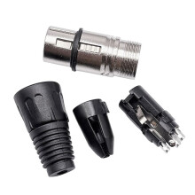 12Pcs 3 Pin XLR Audio Cable Connector 6 Male + 6 Female XLR Solder Type Connector MIC Connector Microphone Audio Socket