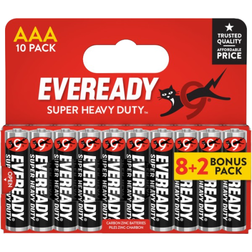 Eveready Eveready Super Heavy Duty AAA Zinc Batteries 10-Pack
