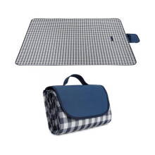 Picnic Blanket, 200 x 200cm Picnic Mat Waterproof and Sandproof Camping Mat, Large Portable Foldable Beach Mat for Travel Garden Tablecloth(Blue)