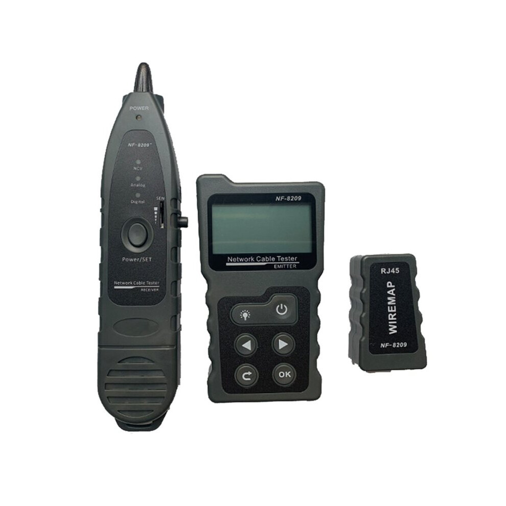 Nf-8209 Network Cable Tester Cable Tracker Poe Ncv Ethernet Cable Wire Tester For Cat5/Cat6 Wire Tracer Length Test 4712468160511