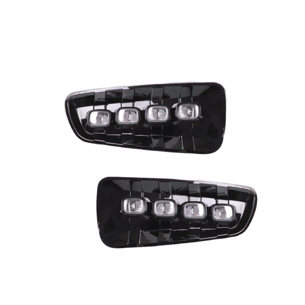 1Pair Drl Led Daytime Running Lights With Turn Signal Fog Lamp For Raptor Svt F150 2009-2014 Yellow 4712883936814