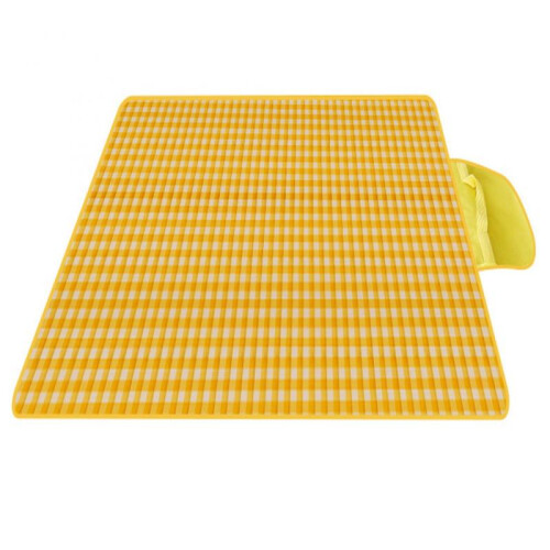 AuroraX Foldable Gingham Picnic Blanket (60