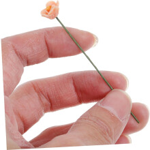 Flowers Decor Plant Building Kit 4 kpl Mini Flower Miniatyyri ruusukukka minitaloon