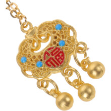 Adorabile mini collana a catena per bambole, set di gioielli di moda in metallo, 2 pezzi, scala 1:6