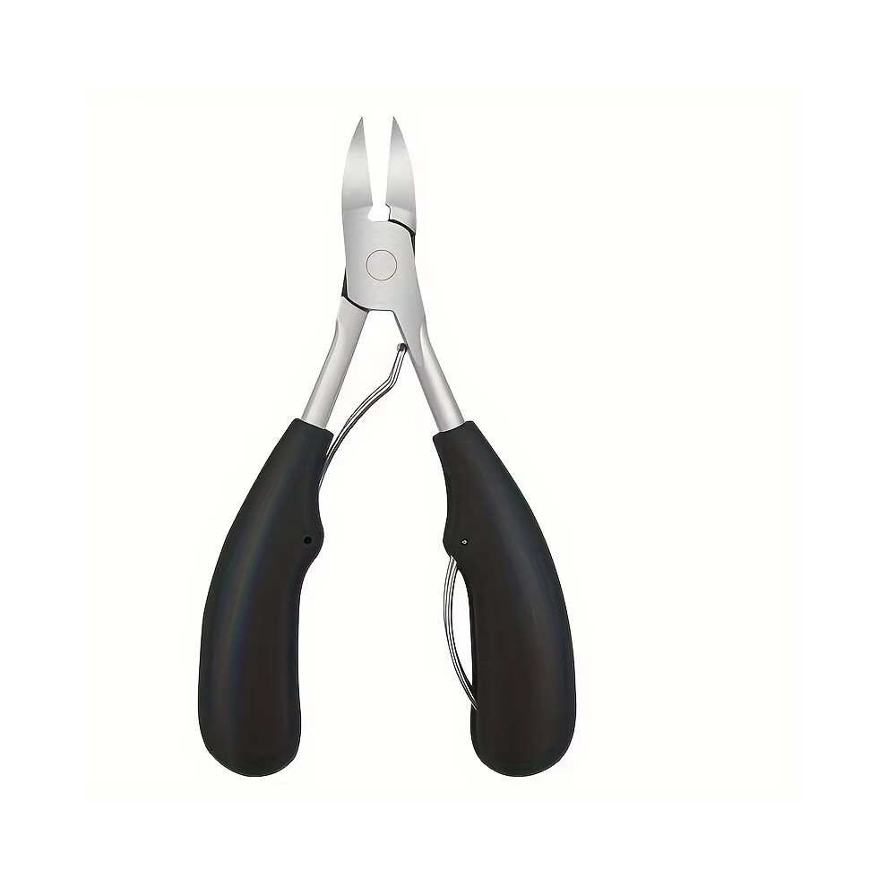 Stoyotu (E) 1Pcs Angled Head Nail Clippers For Seniors - Ergonomic Toenail Clipper For Thick Nails, Premium Steel Nail Cutter Trimmer