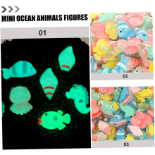 20 kpl Luminous Seahorse Decor mallit Valoiset merieläimet Koriste Mini Meri Merieläimet