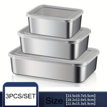 Edelstahl-Lebensmittelbehälter-Set