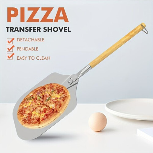 Pizzaschieber aus Edelstahl
