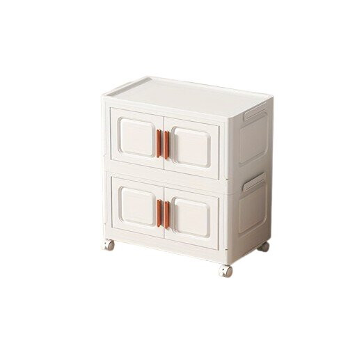 Folding box with door