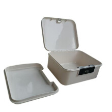Secure document box with lock