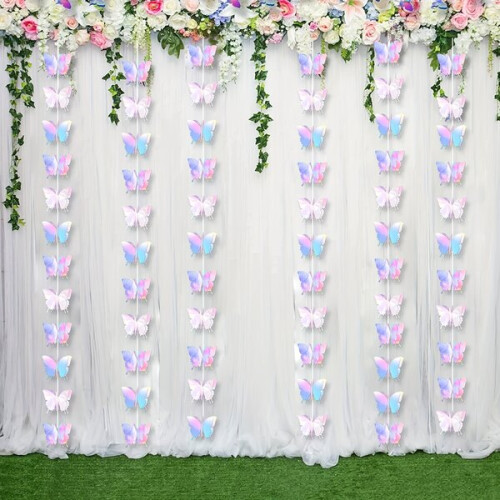 3D butterfly paper garland