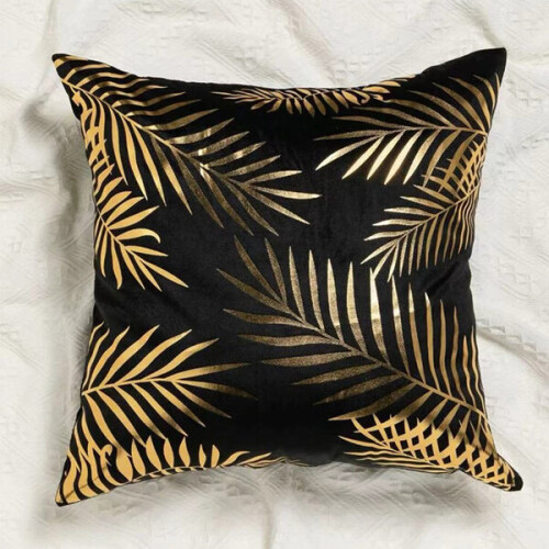 Bronze leaf cushion covers