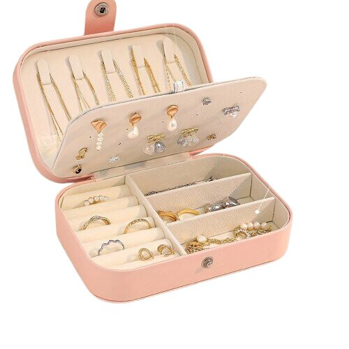 Leather jewelry box octagonal