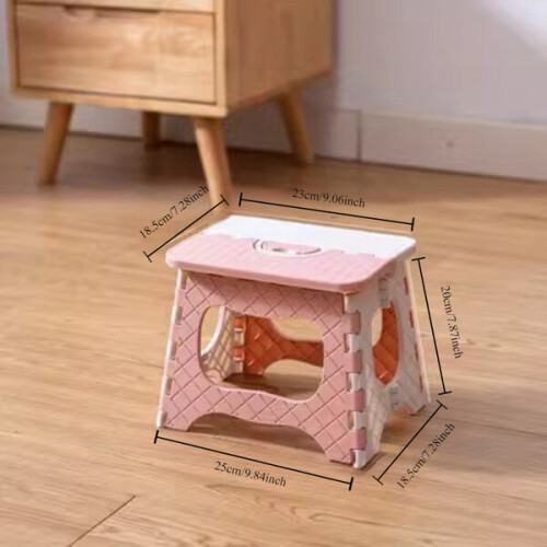 Folding plastic stool