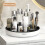Rotating cosmetic organizer with non-slip tray 1