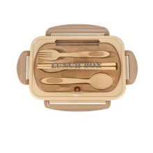 Bento lunch box with cutlery
