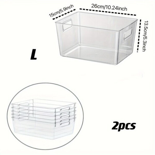 Plastic refrigerator storage boxes