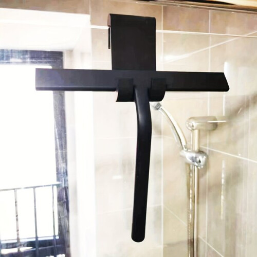 Silicone window cleaner with holder