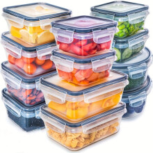Airtight glass food jars