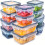 Airtight glass food jars 1