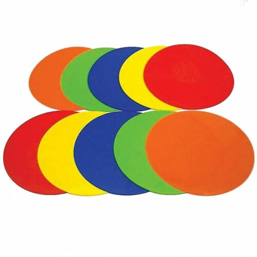 Round rubber flat cones, training point markers for football a