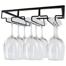 Hanging wine glass holder
