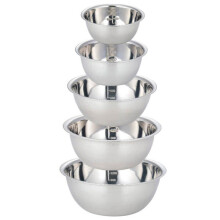 Kitchen tools, stainless steel mixing bowls, 5 non-slip handles
