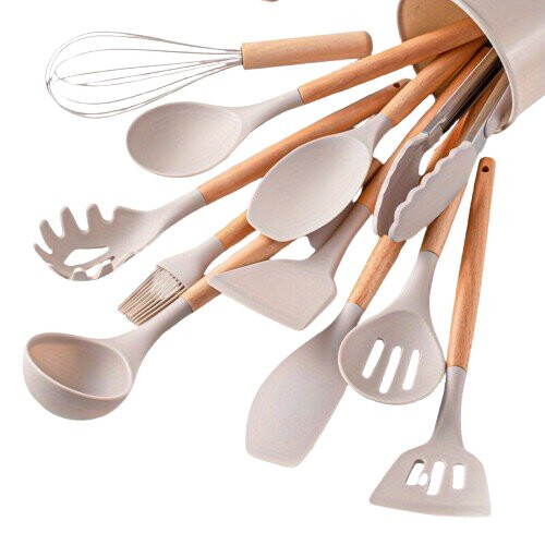 Silikon-Küchenhelfer-Set, 12-teilig.