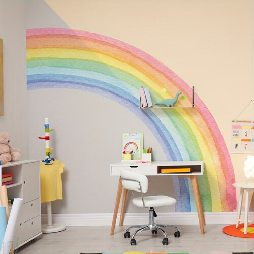 Großer Regenbogen-Wandaufkleber
