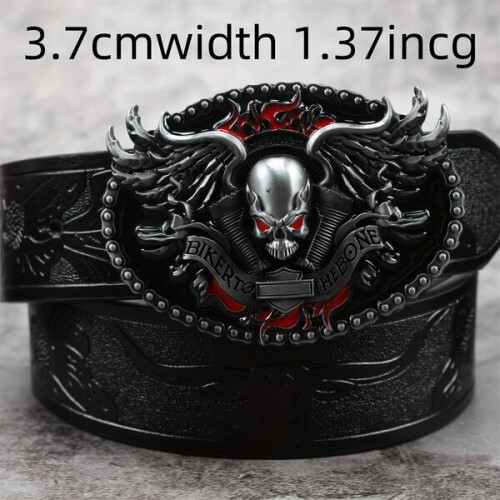 PU leather men's belt