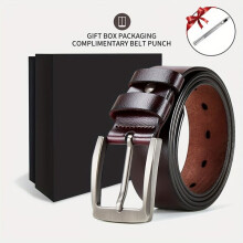 Men's leather belt for gifts