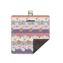 Moisture Proof Camping Mat BY-001 Outdoor Picnic Blanket 200x200cm Rabbit Multicolor