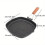 Foldable cast iron barbecue pan 1