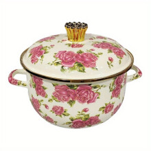 Enameled soup pot
