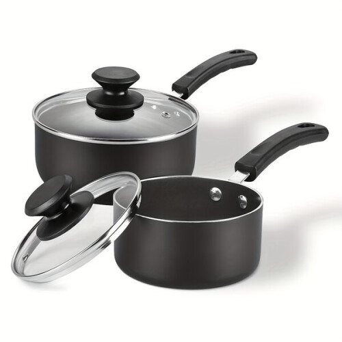 Non-stick pot set with lids