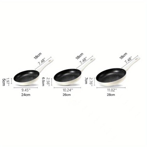 Non-stick pan with granite coating