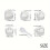 Onigiri molds with rice spatula, kitchen accessories. 1