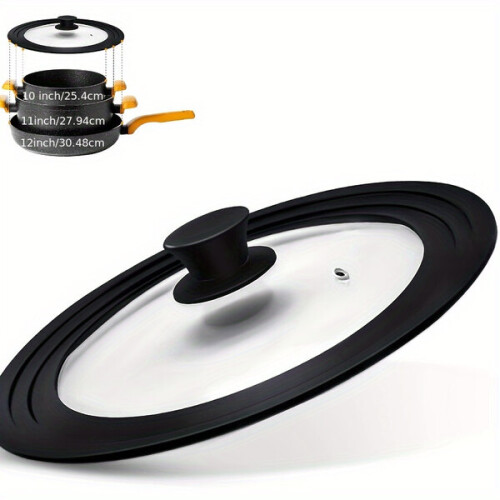 Universal glass lid for pots
