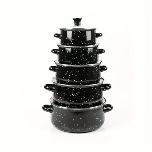 Halloween Emaille-Topfset