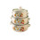 3-piece enamel pot set for the kitchen. 1